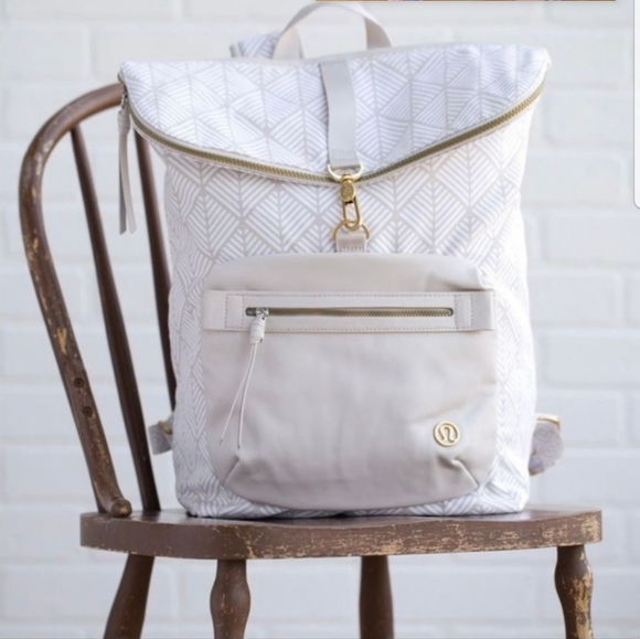 lululemon athletica Handbags - Lululemon Athletica Kickin it Backpack Multicolored Vegan Leather
